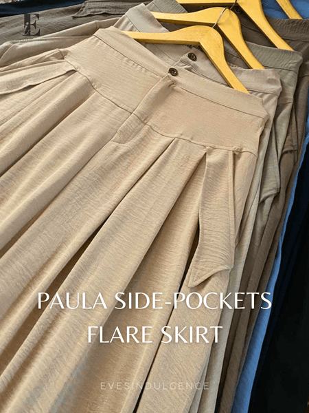 Paula Side-Pockets Flare Skirt – eve's indulgence
