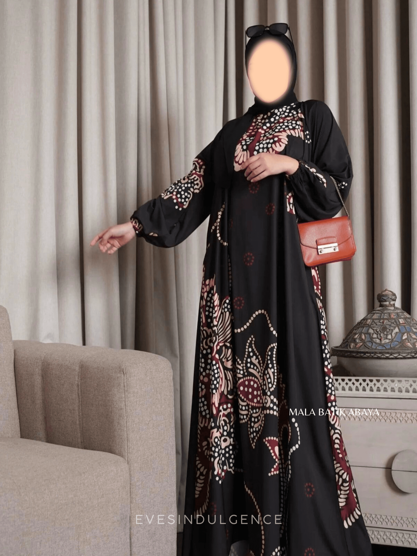 Long Dress Hijab Batik Biscuit Hijab Turkish Dress 27950BS Long Dress Hijab Batik Biscuit Hijab Turkish Dress 27950BS