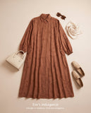 Mima Embroidered Linen Abaya